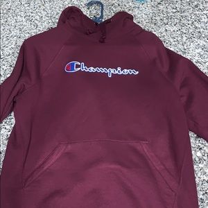 Maroon Champion hoodie